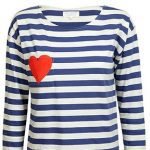 chinti and parker heart pocket stripe t 85.00