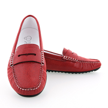 NOAH veganLoafer Tamara red