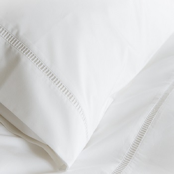 ladder stitch organic duvet cover